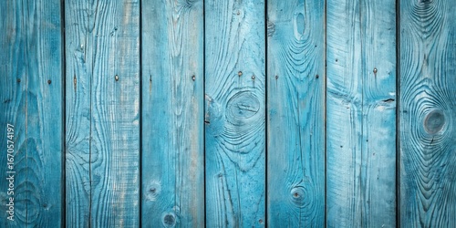 Vertical Blue Wood Planks T...