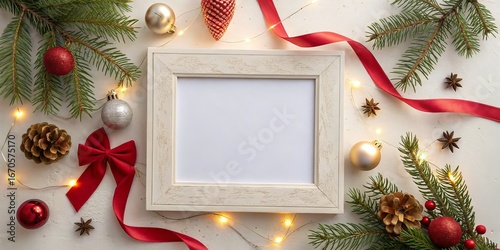White Frame Mockup Christma...