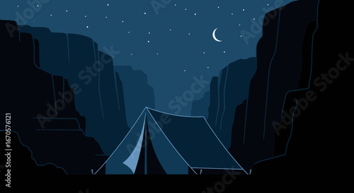 Tranquil Canyon Camping Under Starry Skies Awaits Outdoor Adventure Seekers