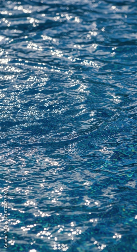 Obraz premium The mesmerizing blue waves of the ocean create a calming and textured surface