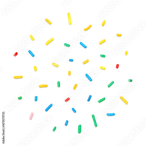 Colorful candy sprinkles