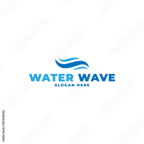 Wallpaper Mural Water Wave Icon - Isolated On White Background. Vector Illustration, Graphic Design. For Web, Websites, Print Material Torontodigital.ca