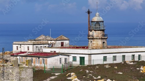 Faro de las Islas Sisargas en la Grande, Malpica, A Coruña, Galicia