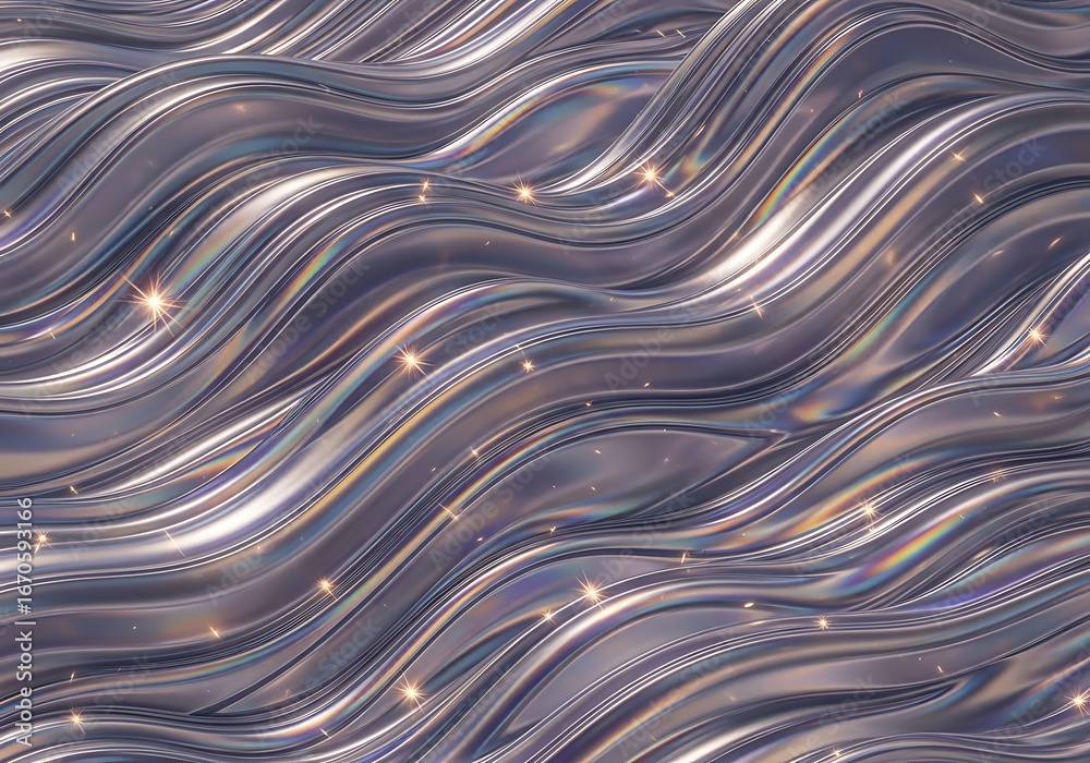 Obraz premium Experience the magic of shimmering waves perfect for modern backgrounds and elegant designs, full frame