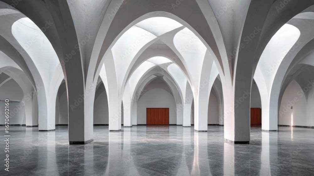 Fototapeta premium Column arch , podium architecture building