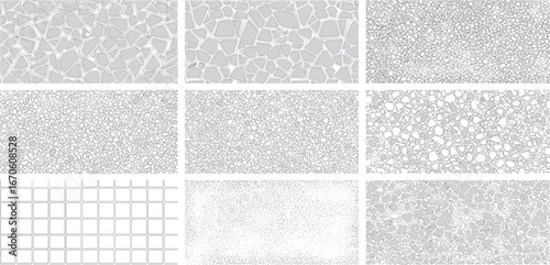 Abstract Background Textures A Collection of Gray Geometric Patterns for Design Projects