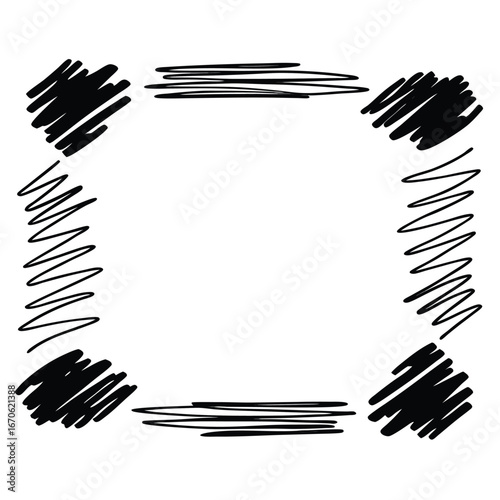 Mega bundle of different ink brush strokes:rectangle,square and round freehand drawings.Ink splatters,grungy painted lines,artistic design elements:waves,circles,triangles.Vector paintbrush set.
