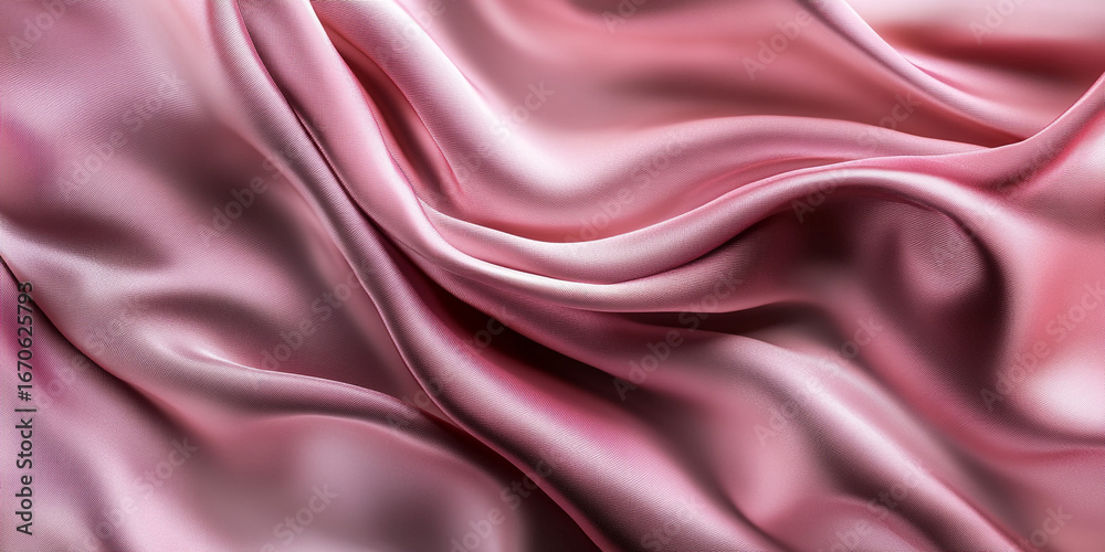 Obraz premium Modern silk folds in dusty rose tones with natural soft highlights