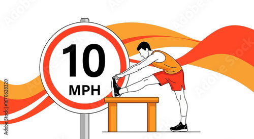 Warming Up Stretching Exercises After Slow Run Speed Limit Ten Miles