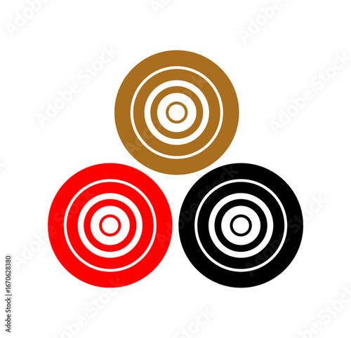 Wooden Carrom Goti Pieces on Carrom Board
