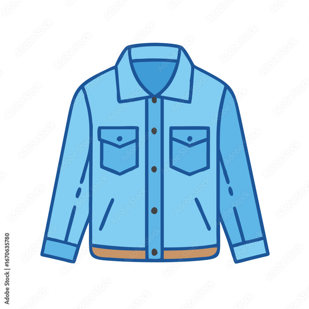 Naklejka premium Buy stylish light blue denim jacket for men and women casual fashion wear online shop clothing
