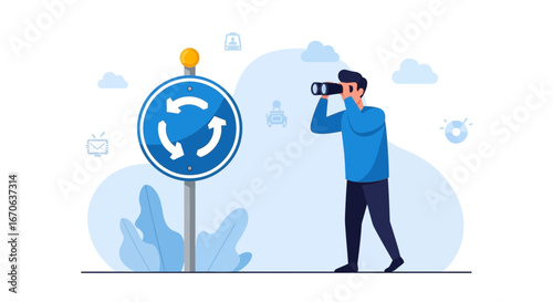 Visionary Road Circumnavigation Exploring Future Of Roundabouts With Binoculars