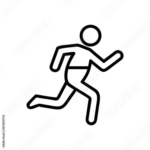 Marathon Icon for Running, Sports, Fitness, and Endurance Event
