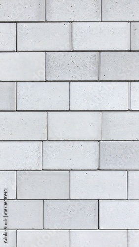 Wallpaper Mural Vertical image of white rectangular bricks Torontodigital.ca