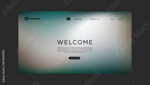 Modern website interface welcomes users with clean design and call to action buttons