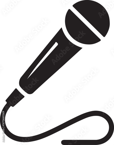 Microphone .microphone sign. microphone icon on white background. Collection of microphone silhouettes. Vector illustration.