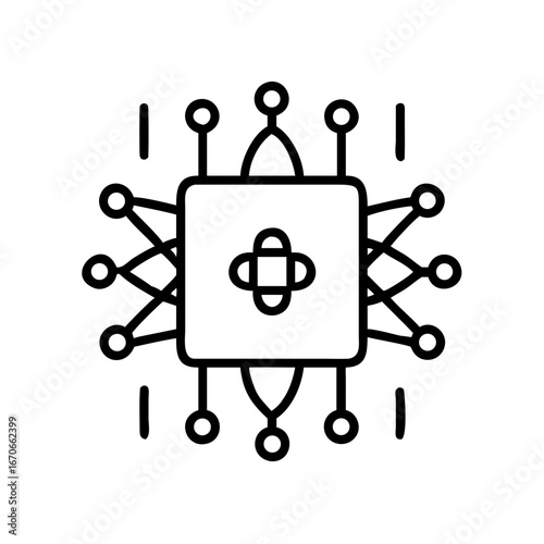 Quantum Computing Technology Innovation Science AI Future Digital Icon