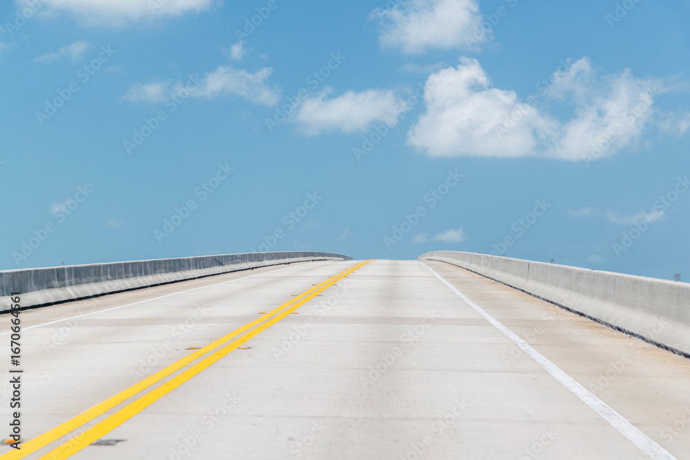 Fototapeta premium Highway stretching into the sky