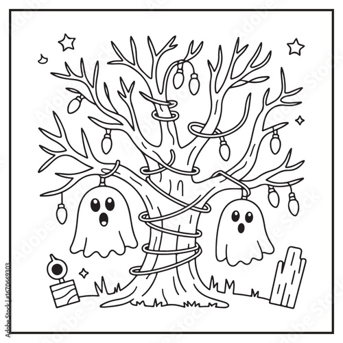 Creepy Kawaii Christmas Coloring Pages