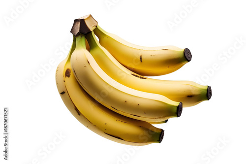 a bananas bunch, showing details, and its design, with its form, its a great visual effect, no background.