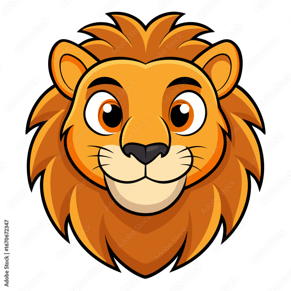 Obraz premium lion cartoon character