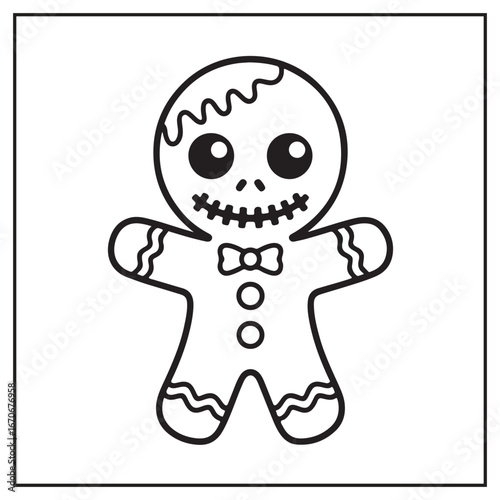 Creepy Kawaii Christmas Coloring Pages