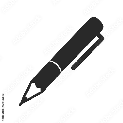 pen on white background