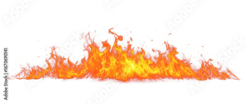 Waves of glowing fire with sparks flying in the air creating atmosphere of chaos, danger and untamed energy