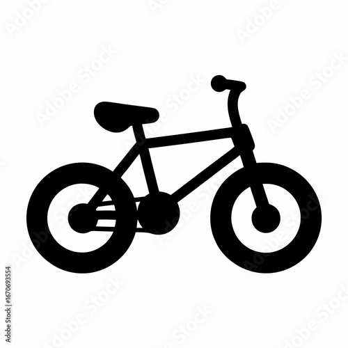 Silhouette of a small bicycle perfect for a young child's outdoor adventures