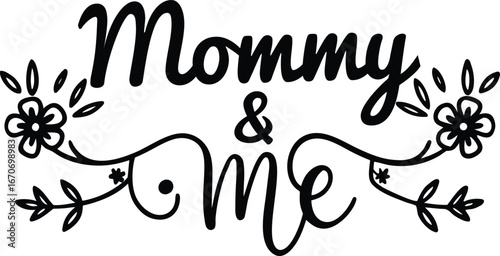 mommy and me svg design