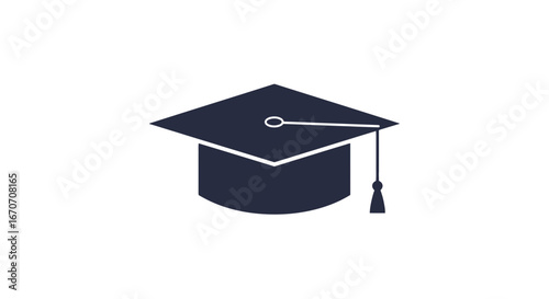 Graduation cap academic achievement education mortarboard university college degree ceremony success on transparent background