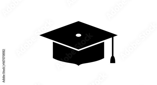 Graduation cap mortarboard education academic degree university college knowledge achievement study on transparent background