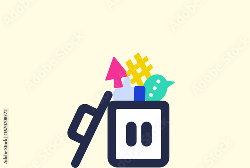 Deleting website history and clean browser data illustration