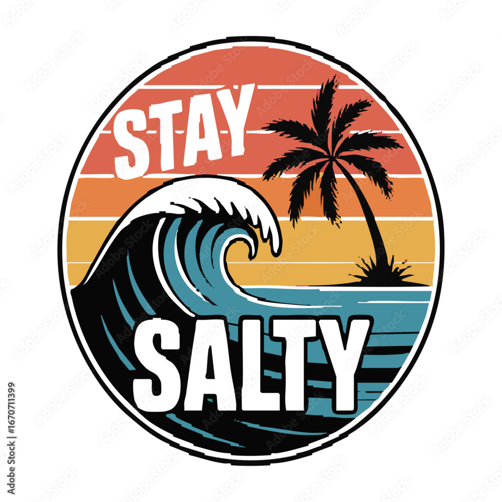 Obraz premium Summer Vibes Catch the Waves Retro Surfing T-shirt Design Vector Illustration, summer vibes retro vintage style t shirt design surfing shirt illustration, easily editable and scalable.