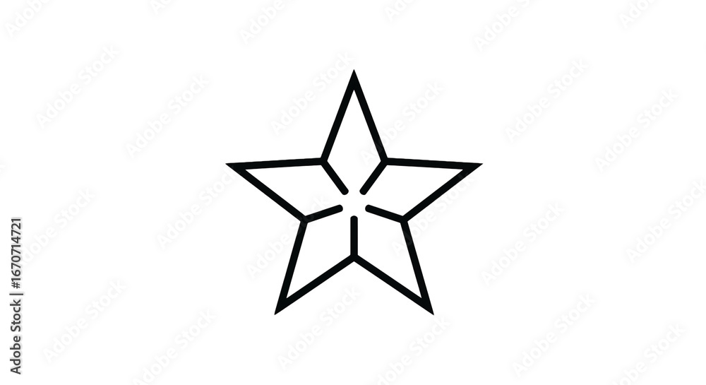 Obraz premium Star shape graphic design vector illustration geometric art decorative design element isolated symbol sign on transparent background