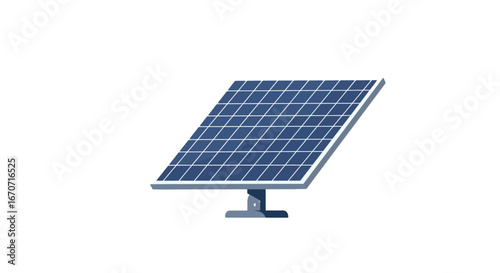 Illustration of photovoltaic panel solar energy renewable power clean electricity alternative energy technology on transparent background