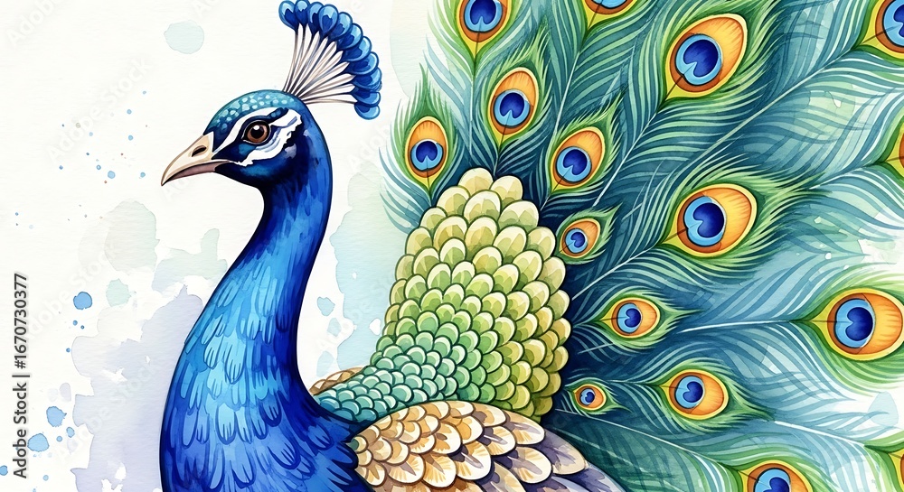 Fototapeta premium Peacock Feather Beauty.