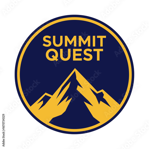 Summit Quest logo featuring mountains.