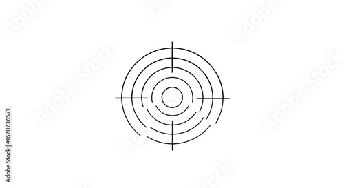 Target aim focus accuracy precision goal objective strategy success achievement concept pixelated design on transparent background