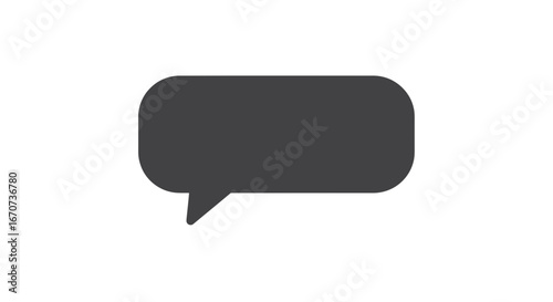 Speech bubble communication message dialog conversation chat talk discussion icon vector graphic on transparent background