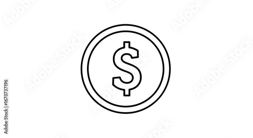 Coin currency dollar finance investment money payment savings wealth economy cash symbol business on transparent background
