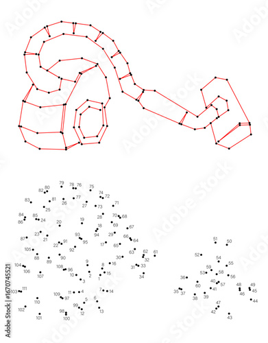 Connect the dots educational drawing game. Dot to dot by numbers puzzle. Google Font Fira Sans Condensed. Vacuum cleaner.