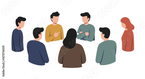Team meeting collaboration teamwork discussion group communication strategy brainstorming session planning project on transparent background