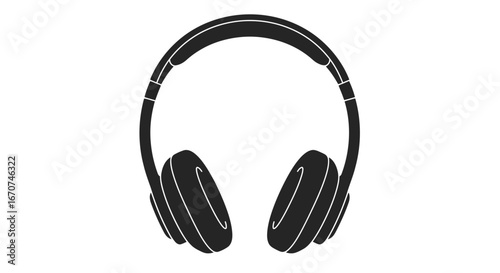 Headphones music audio sound listening device wireless wired earphone headset gadget technology listen on transparent background
