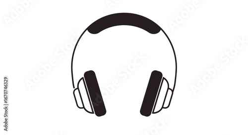 Headphones music audio sound listen dj headset wireless entertainment technology device earphone gadget on transparent background