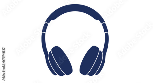 Headphones audio music earphones sound listening device technology wireless gadget accessory design art on transparent background