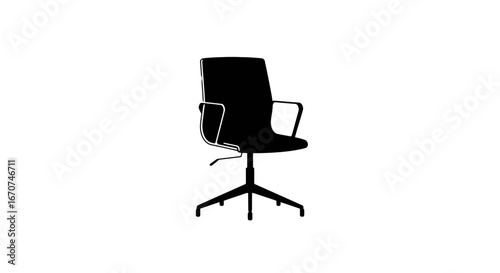 Ergonomic office chair task chair desk chair computer chair adjustable chair swivel chair modern chair design on transparent background