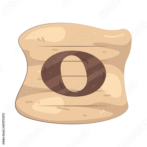 Illustration of Semibreve music note