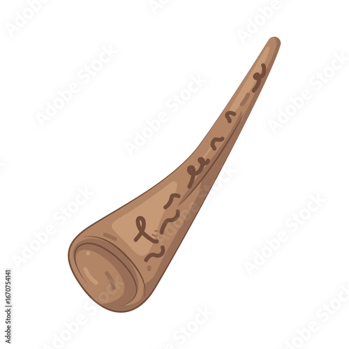 Illustration of Didgeridoo Music Instrument