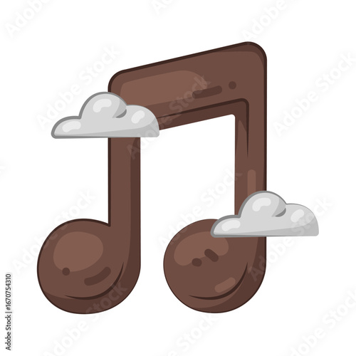 Illustration of music note